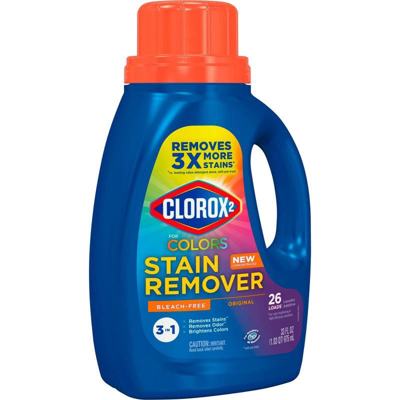 slide 2 of 15, Clorox 2 for Colors - Stain Remover and Color Brightener - 33oz, 33 oz
