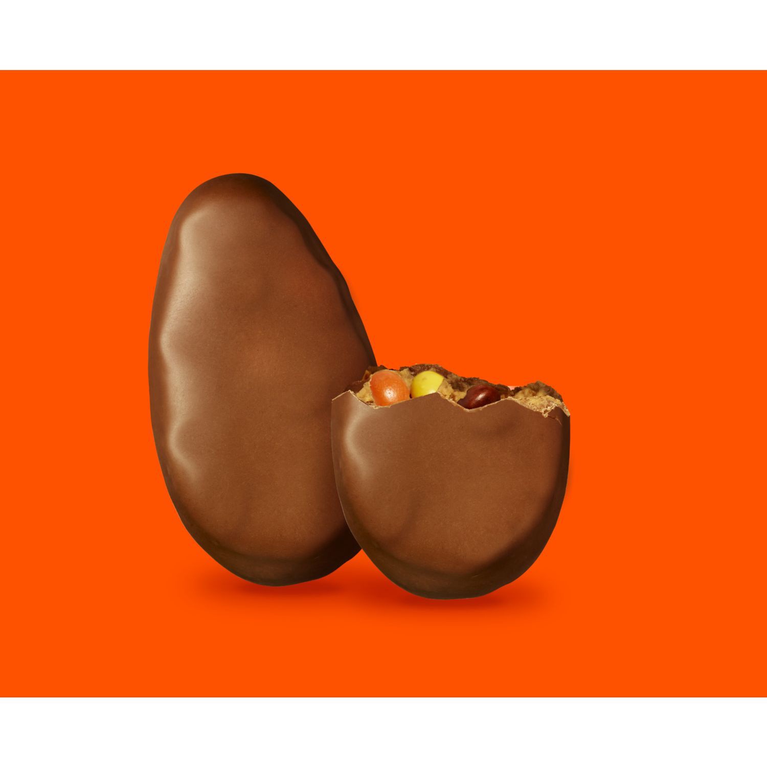 slide 4 of 4, Reese's STUFFED WITH PIECES Milk Chocolate Peanut Butter Eggs Candy, 1.1 oz, Packs (6 Count), 1.1 oz