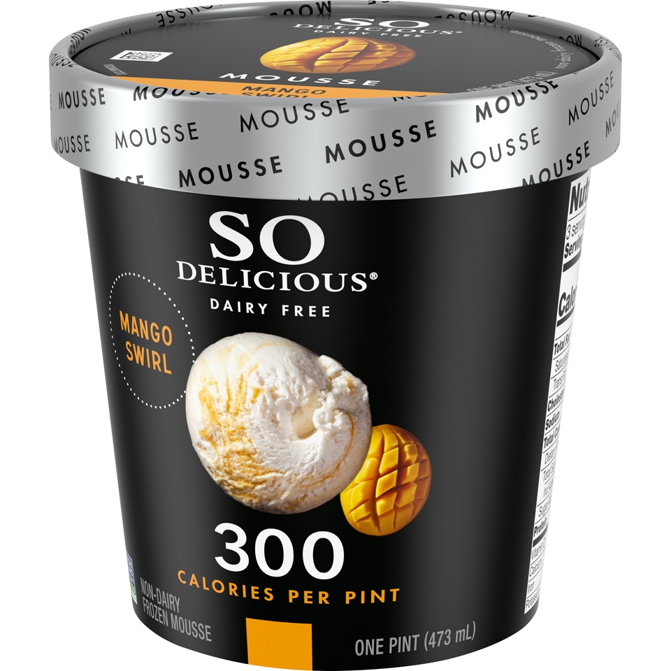 slide 3 of 8, So Delicious Dairy Free Mango Swirl Frozen Mousse, 16 fl oz