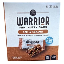Bee Free Salted Caramel Warrior Bar - 10 x 0.63 oz Mini Bars