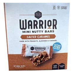Bee Free Salted Caramel Warrior Bar - 10 x 0.63 oz Mini Bars