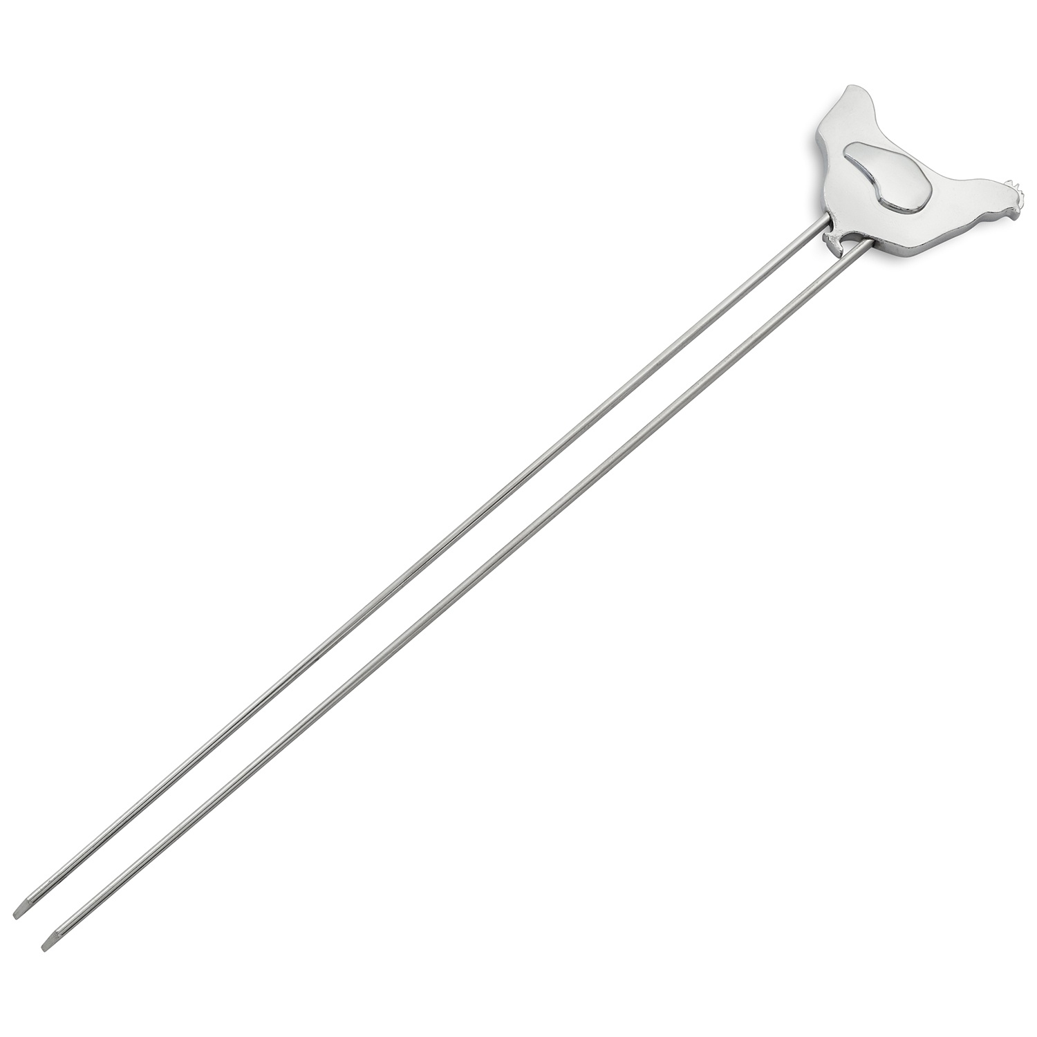 slide 1 of 1, Charcoal Companion Sur La Table Stainless Steel Chicken Skewer, 1 ct