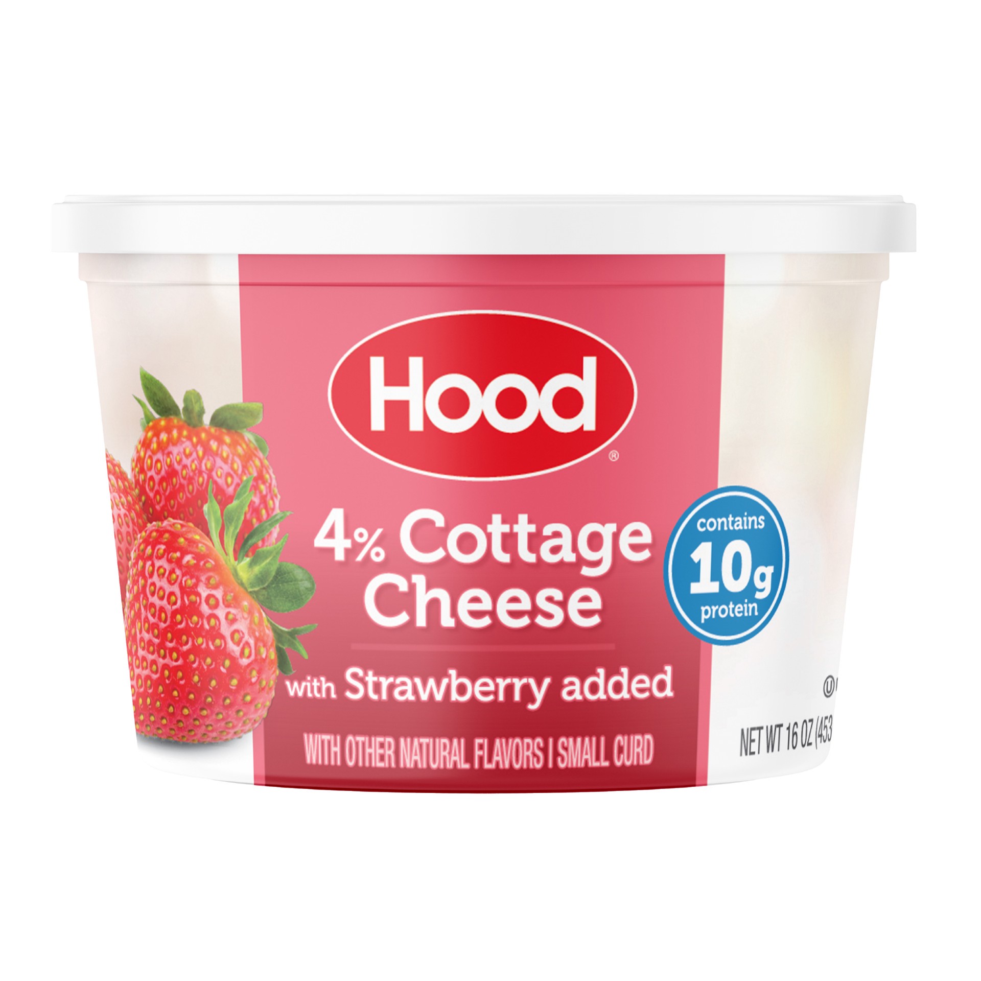 slide 1 of 10, Hood Cottage Cheese with Strawberry, 16 oz, 16 oz