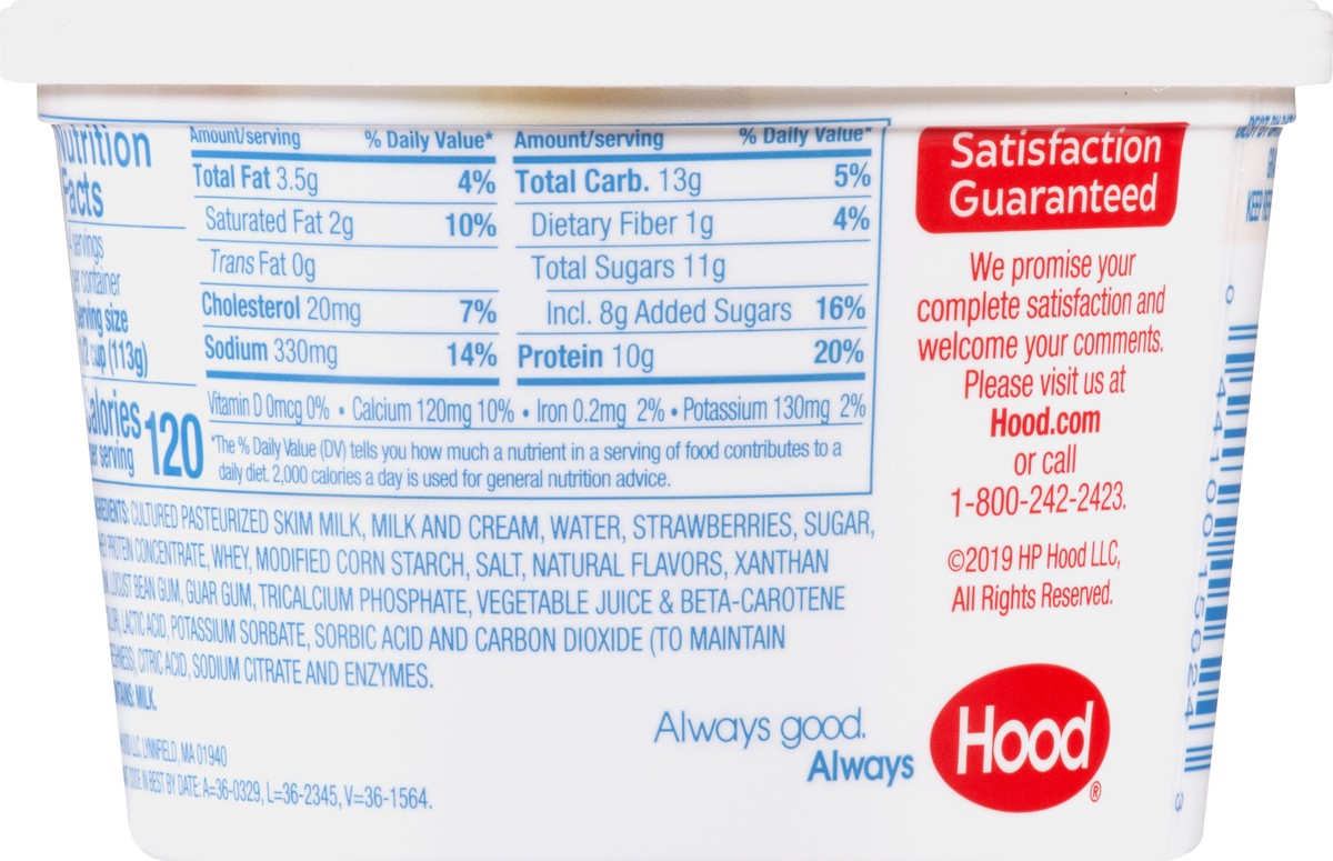 slide 10 of 10, Hood Cottage Cheese with Strawberry, 16 oz, 16 oz