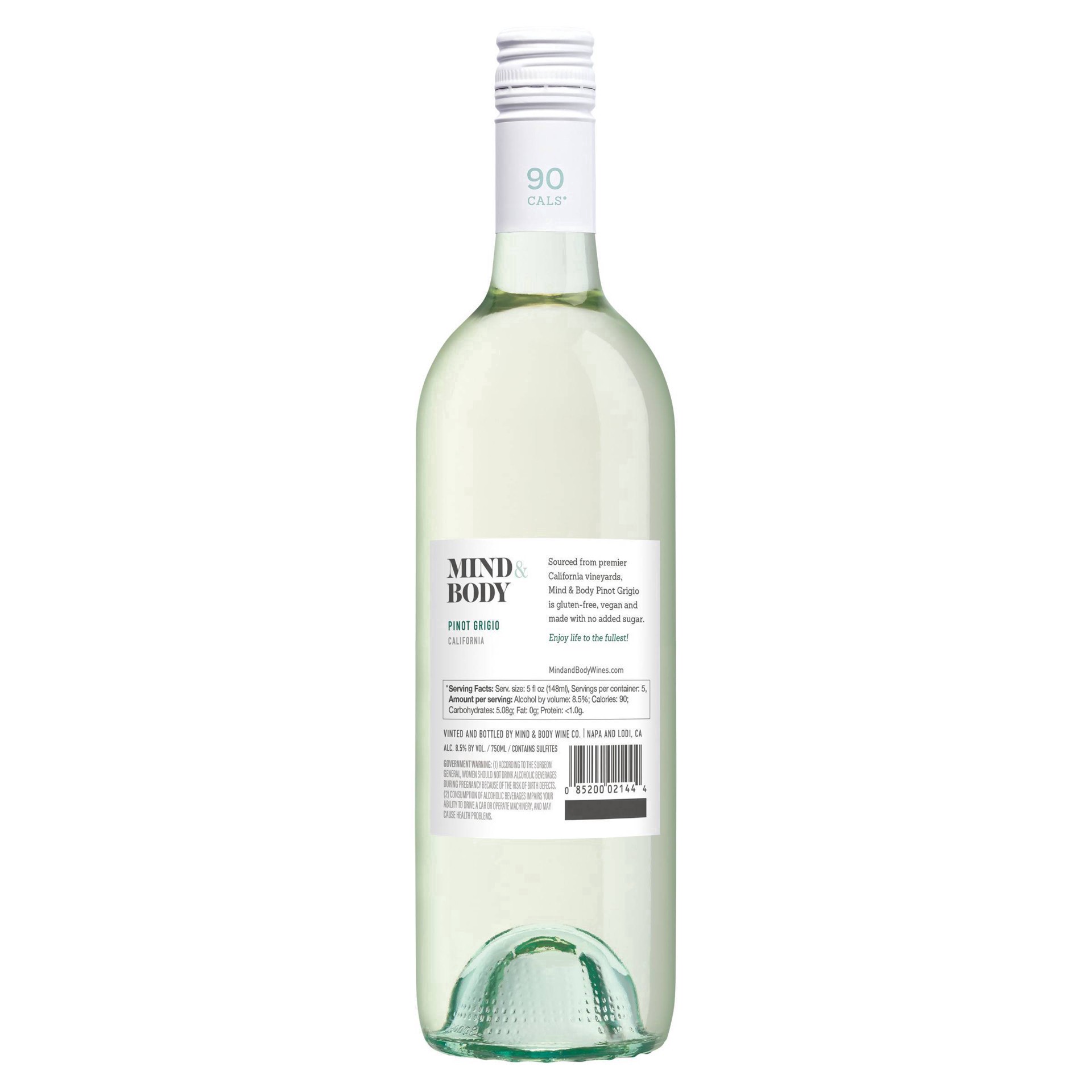 slide 13 of 16, Mind & Body Pinot Grigio White Wine - 750ml Bottle, 750 ml