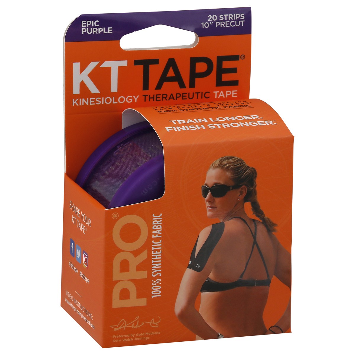 slide 2 of 9, KT Tape Pro Epic Purple Therapeutic Tape 20 ea, 20 ct