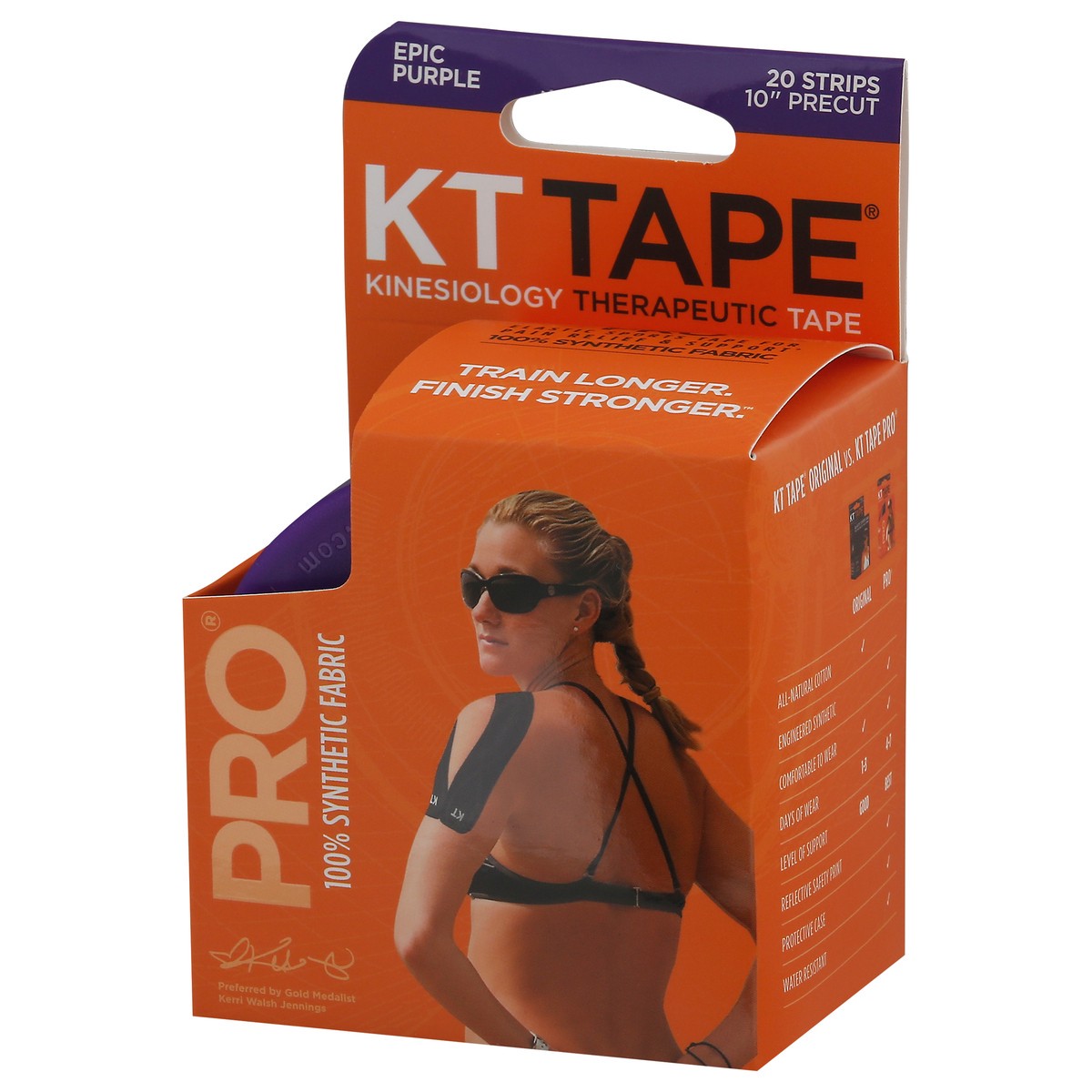 slide 3 of 9, KT Tape Pro Epic Purple Therapeutic Tape 20 ea, 20 ct