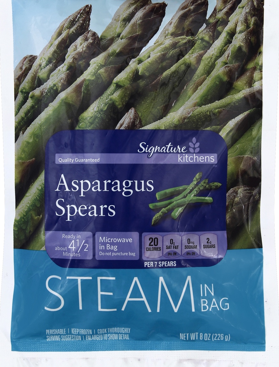 slide 3 of 5, Signature Kitchens Asparagus Spears Steam In Bag, 8 oz