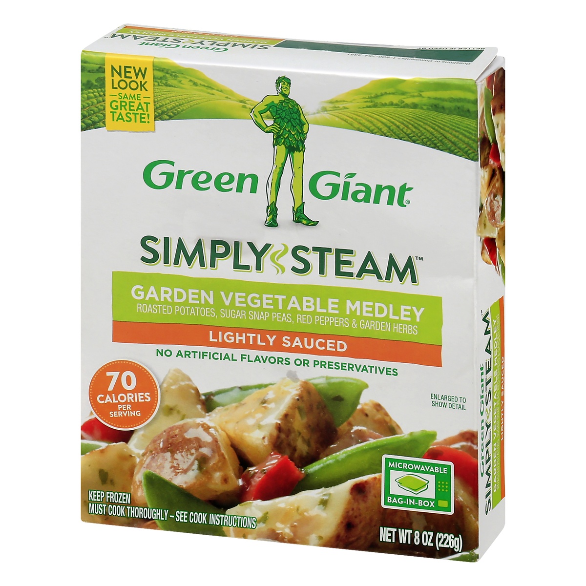 slide 3 of 9, Green Giant Simply Steam Lightly Sauced Garden Vegetable Medley 8 oz, 8 oz