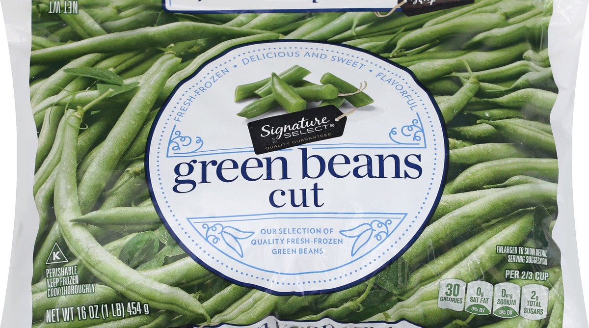 Signature Select Beans Green Cut - 16 Oz