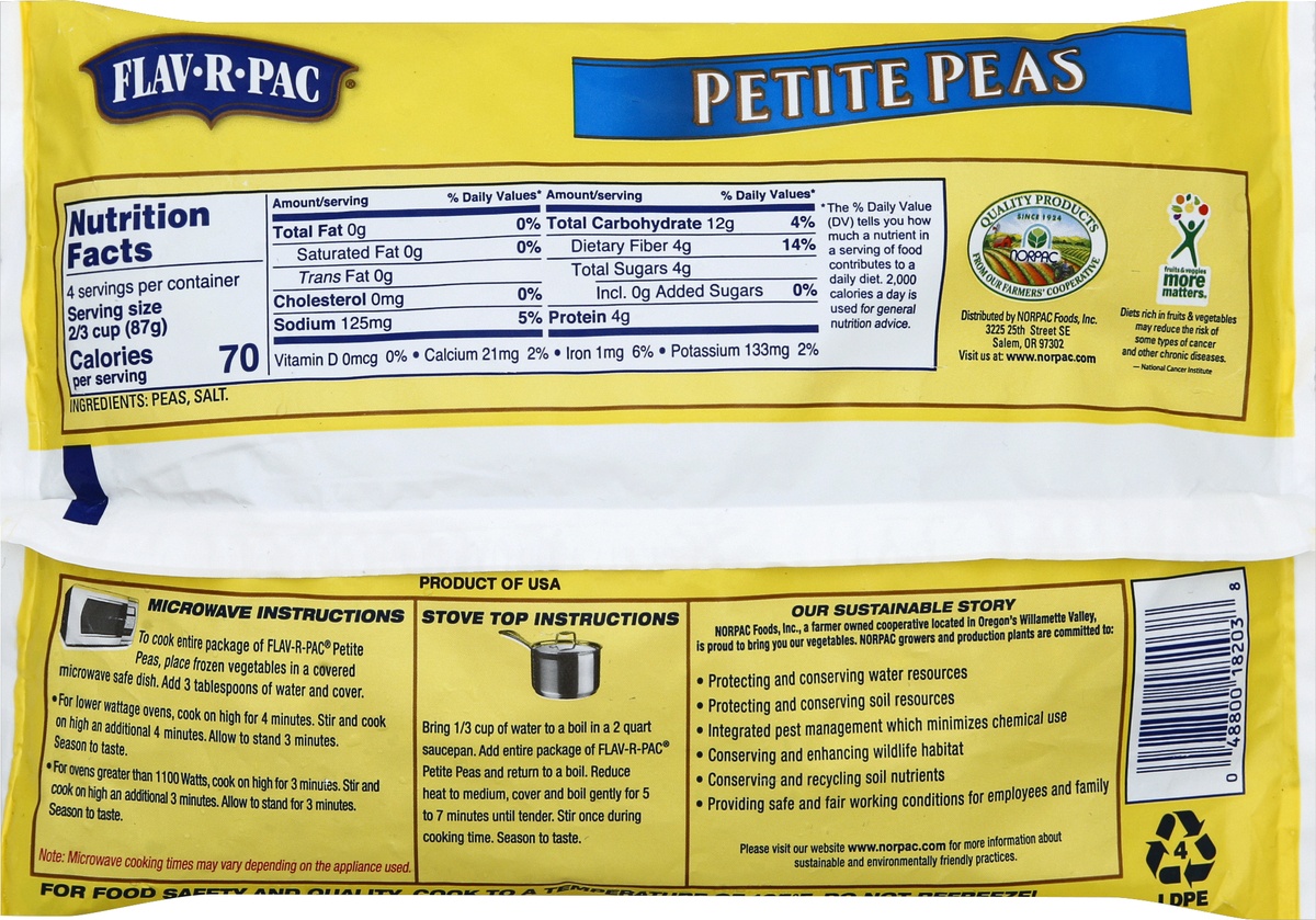 slide 2 of 7, Flav-R-Pac Petite Peas, 