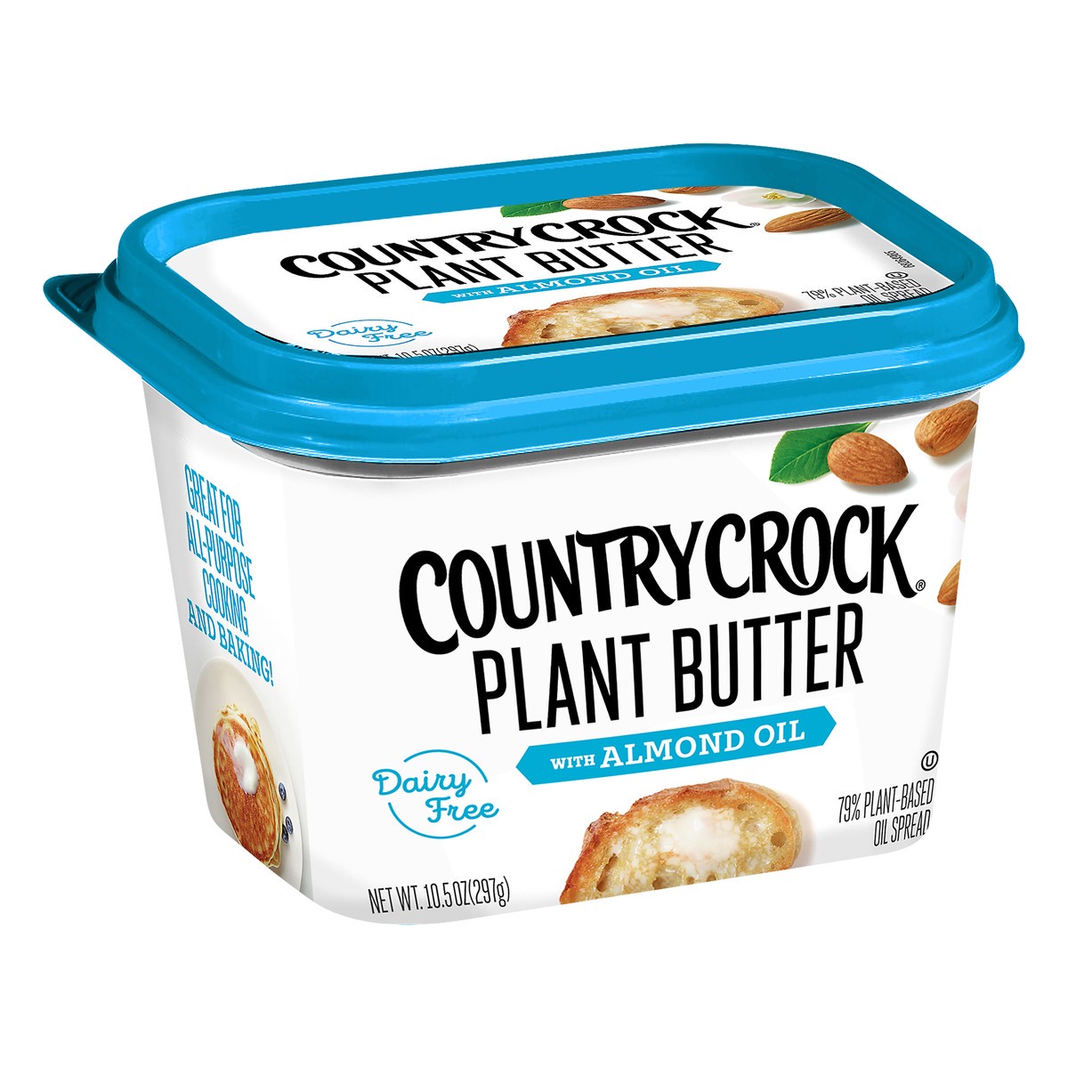 slide 2 of 8, Country Crock Dairy Free Plant Butter with Almond Oil 10.5 oz, 10.5 oz