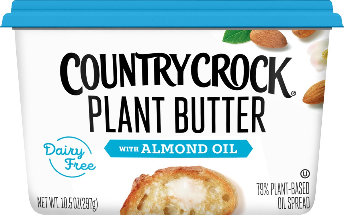 slide 5 of 8, Country Crock Dairy Free Plant Butter with Almond Oil 10.5 oz, 10.5 oz