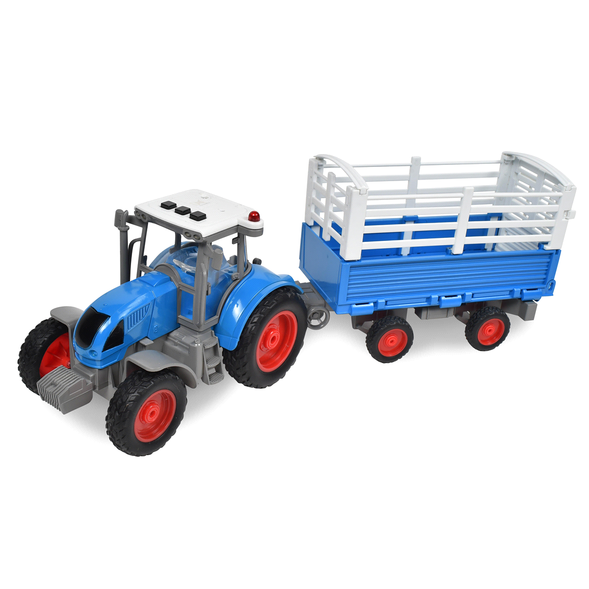 slide 3 of 4, Maxx Action Realistic Action Tractor with Trailer, 1 ct