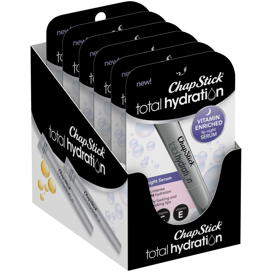 slide 2 of 6, ChapStick Total Hydration Overnight Serum Lip Balm, 1 ct