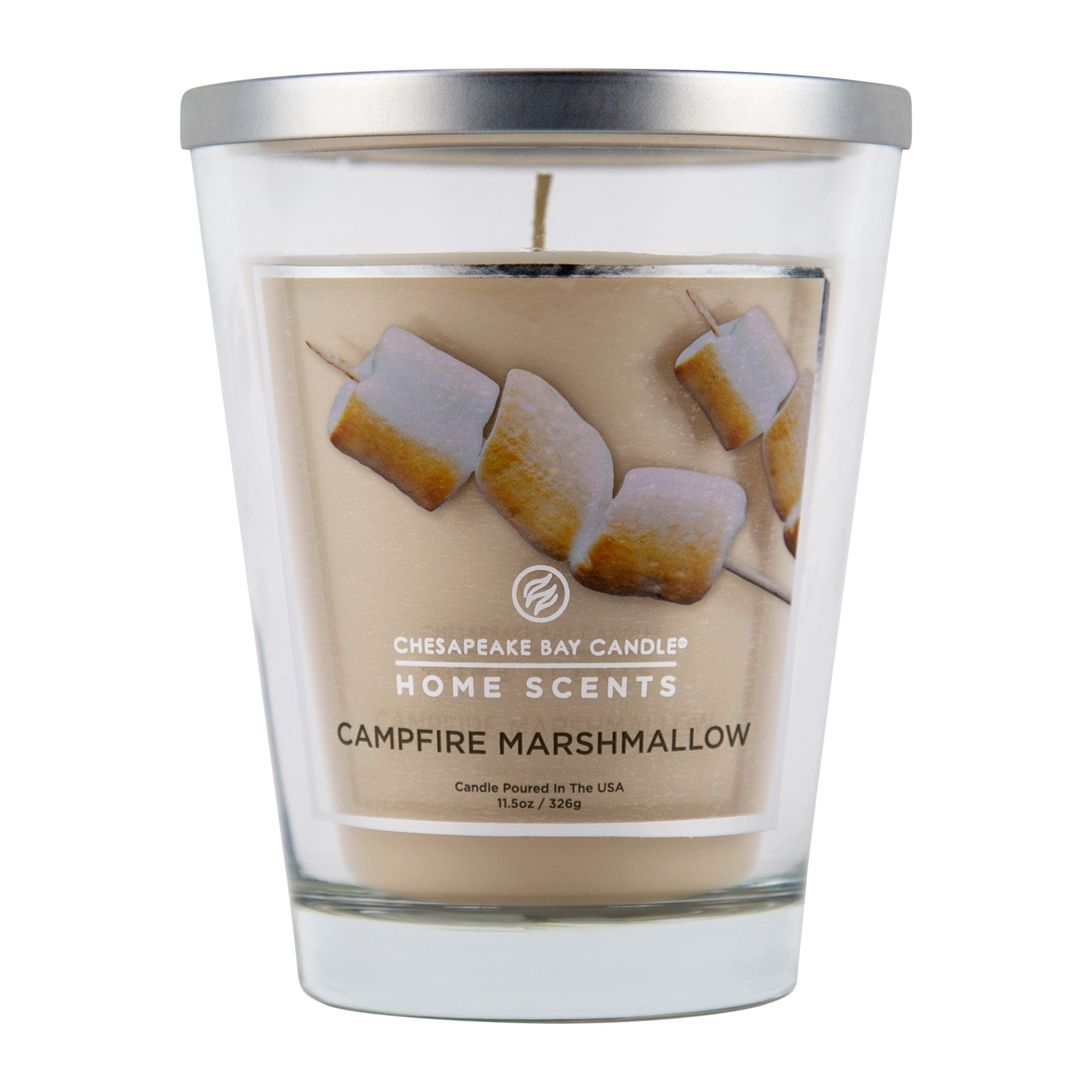 slide 1 of 1, Chesapeake Bay Candle Home Scents Glass Jar Candle - Campfire Marshmallow, 11.5 oz