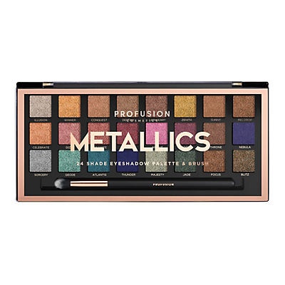 slide 1 of 1, Profusion Cosmetics Metallics 24 Shade Eyeshadow Palette, 1 ct