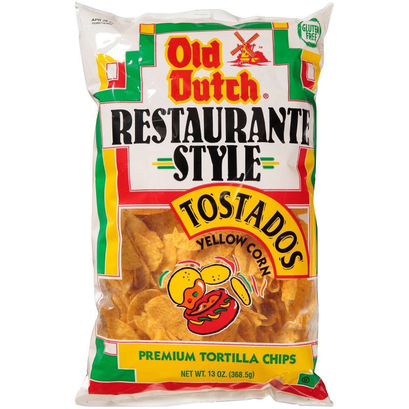 slide 3 of 3, Old Dutch Restaurante Style Tostados Yellow Corn Tortilla Chips - 13oz, 13 oz