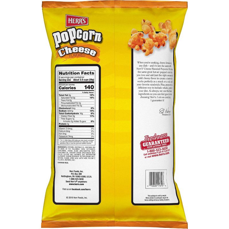 slide 2 of 4, Herr's Cheese Flavored Popcorn - 6oz, 6 oz