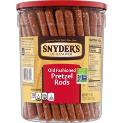 Snyder's of Hanover Old Fashioned Pretzel Rods - 27oz