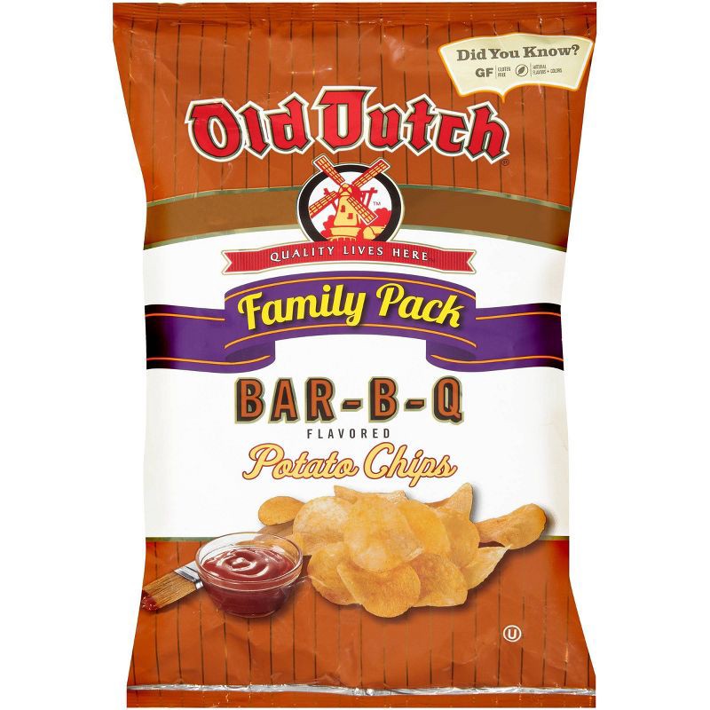 slide 1 of 4, Old Dutch Family Pack Bar-B-Que Potato Chips - 9.5oz, 9.5 oz