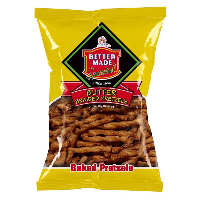 slide 3 of 4, Better Made Snack Foods Better Made Special Butter Braided Baked Pretzels - 12oz, 12 oz