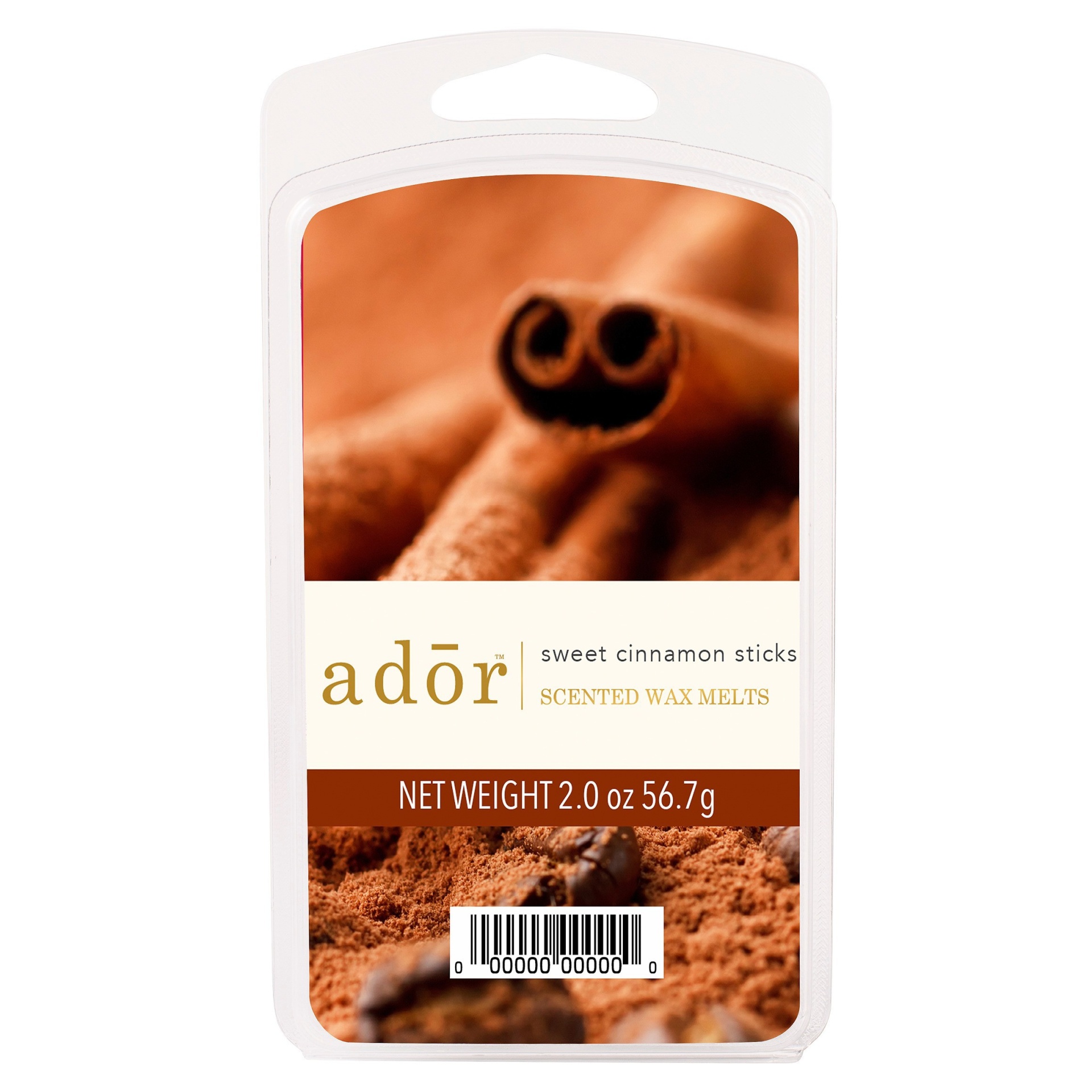 slide 1 of 1, ADOR Scented Wax Melts Sweet Cinnamon Sticks, 2 oz