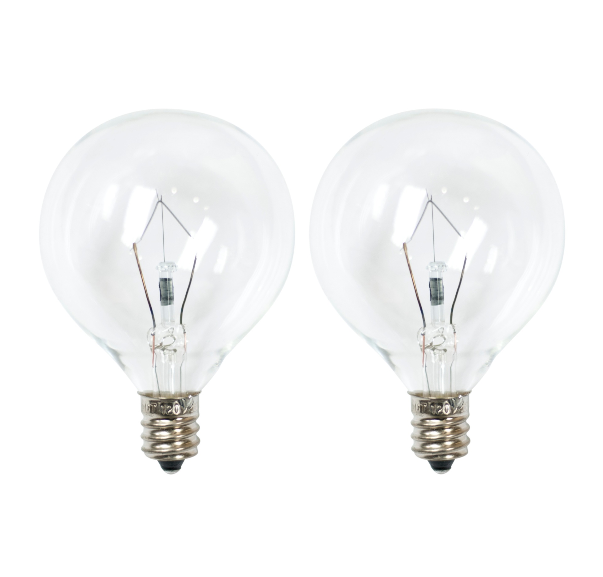slide 1 of 1, 25-Watt 2pk G50 Incandescent Light Bulbs for Wax Warmers Clear - ADOR, 2 ct