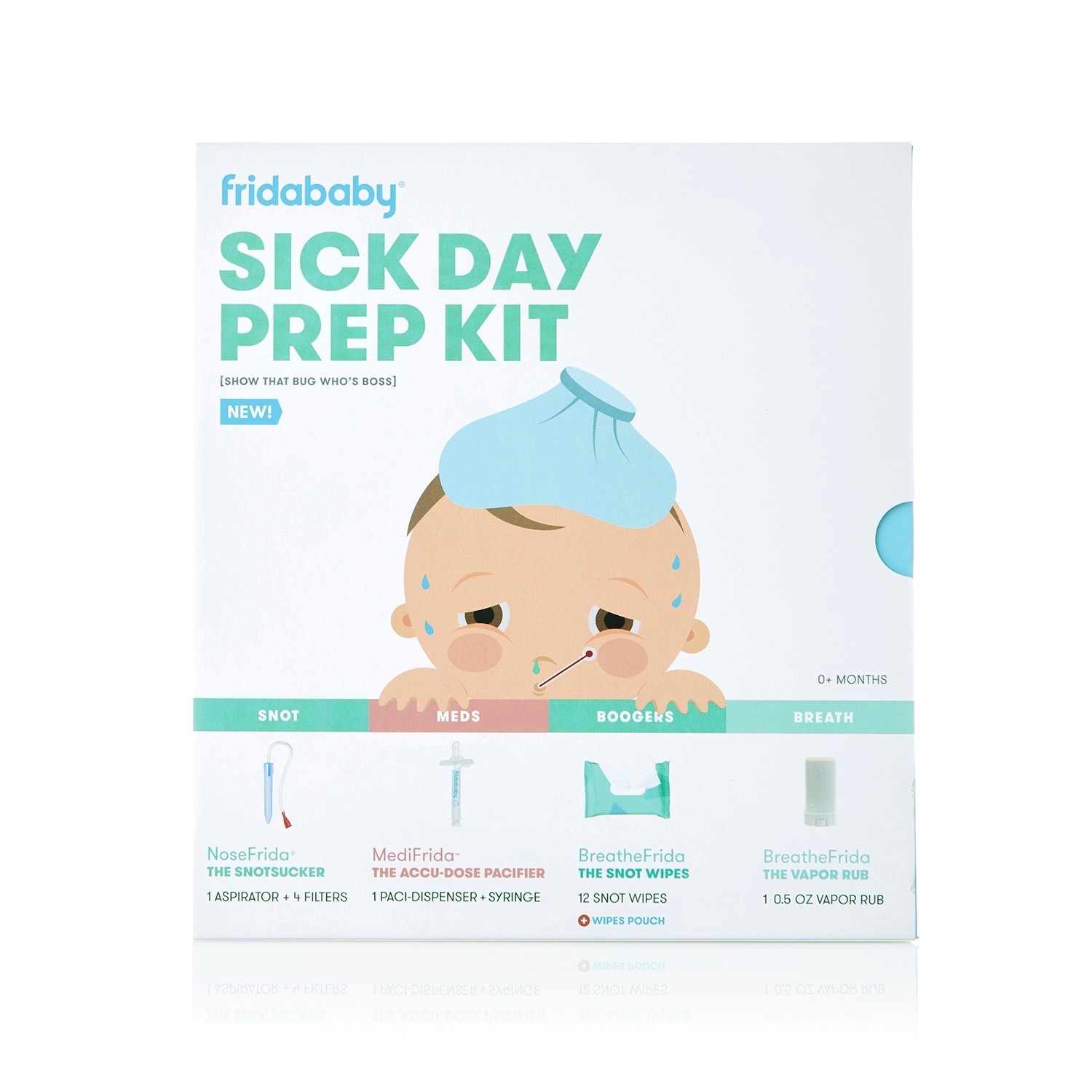 slide 1 of 8, Fridababy Sick Day Prep Kit, 4 ct