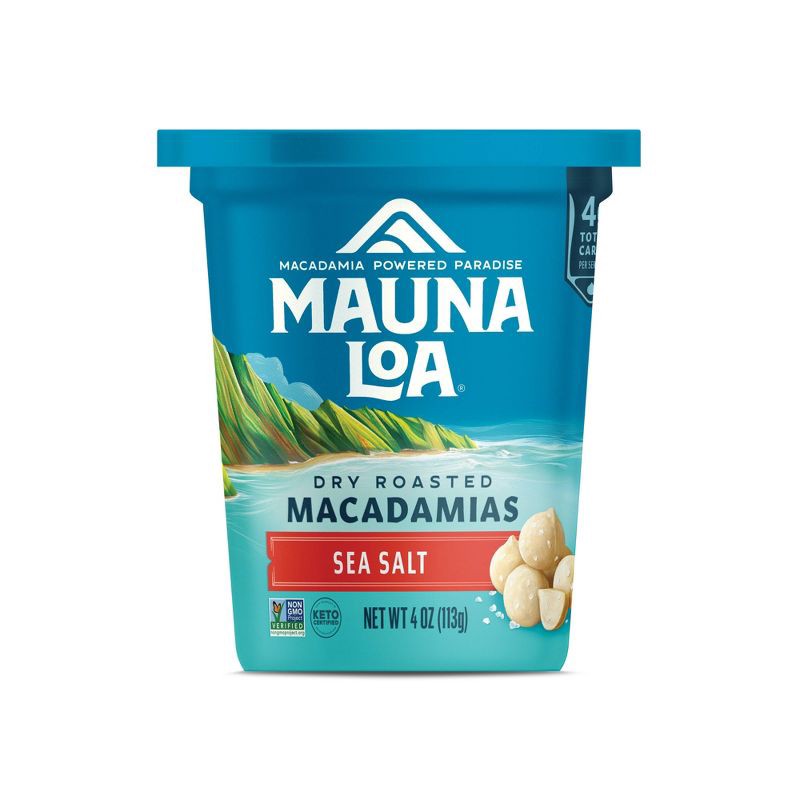 slide 1 of 1, Mauna Loa Dry Roasted Macadamias with Sea Salt - 4oz, 4 oz