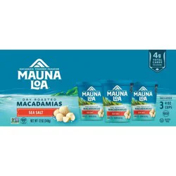 Mauna Loa Dry Roasted Macadamia's - 3 Can Pack