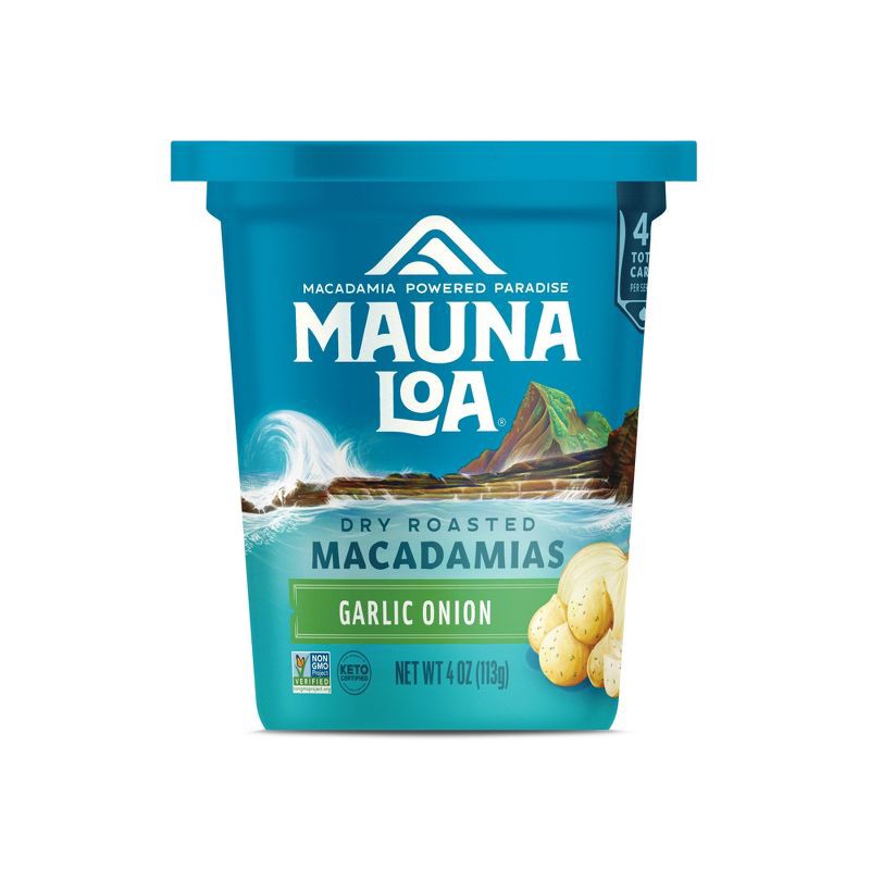 slide 1 of 1, Mauna Loa Maui Onion & Garlic Macadamias - 4oz, 4 oz