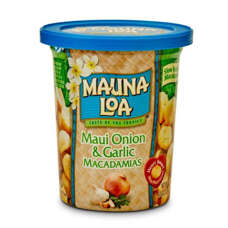 slide 1 of 1, Mauna Loa Maui Onion & Garlic Macadamias - 4oz, 4 oz