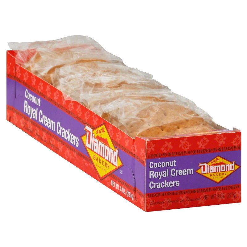 slide 1 of 5, Diamond Bakery Coconut Royal Creem Crackers - 8oz, 8 oz