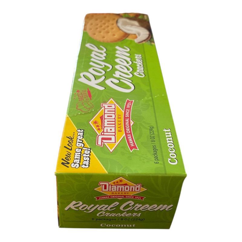 slide 4 of 5, Diamond Bakery Coconut Royal Creem Crackers - 8oz, 8 oz