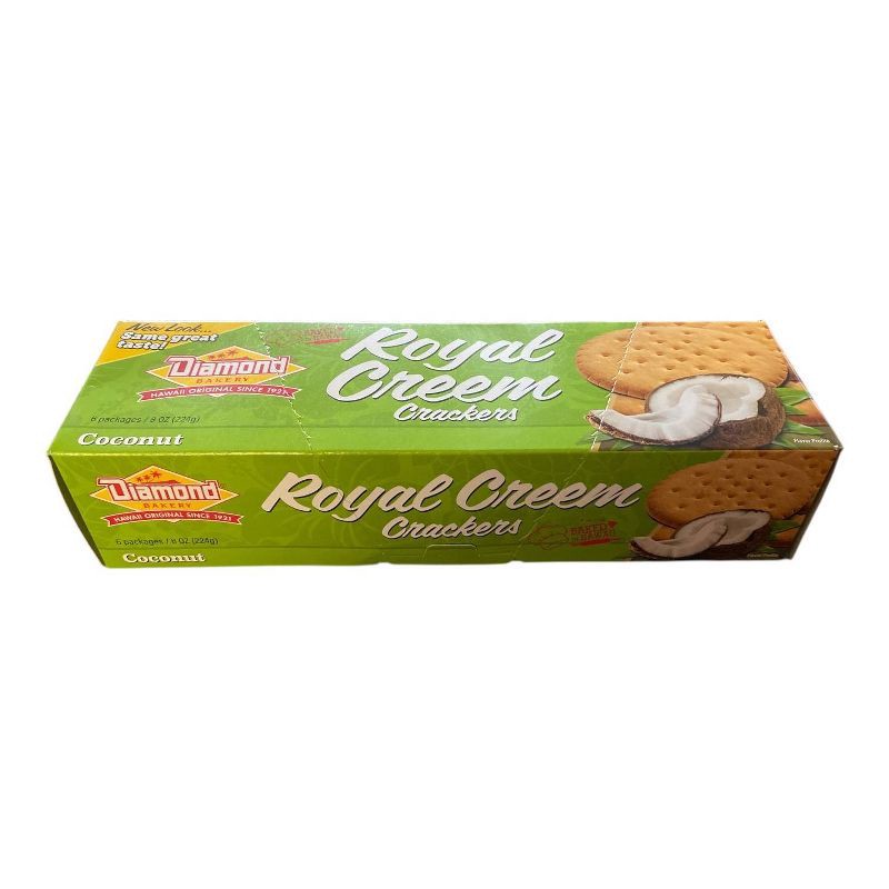 slide 5 of 5, Diamond Bakery Coconut Royal Creem Crackers - 8oz, 8 oz