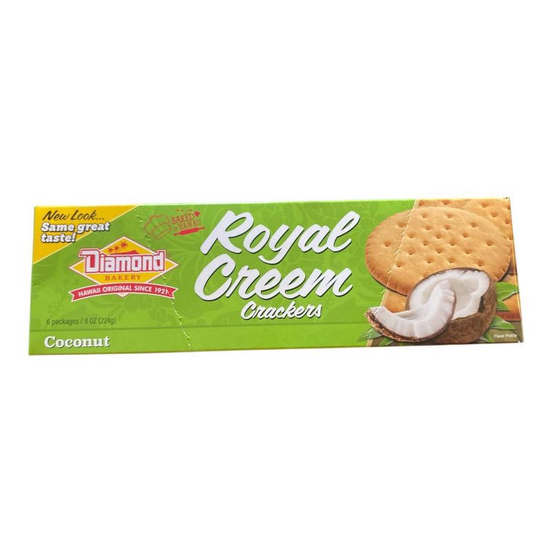 slide 1 of 5, Diamond Bakery Coconut Royal Creem Crackers - 8oz, 8 oz