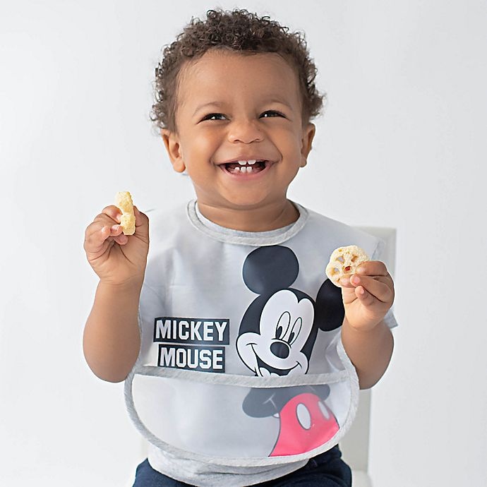 slide 3 of 3, Neat Solutions Disney Mickey Mouse Multi-Layer Translucent Toddler Bib Set, 3 ct