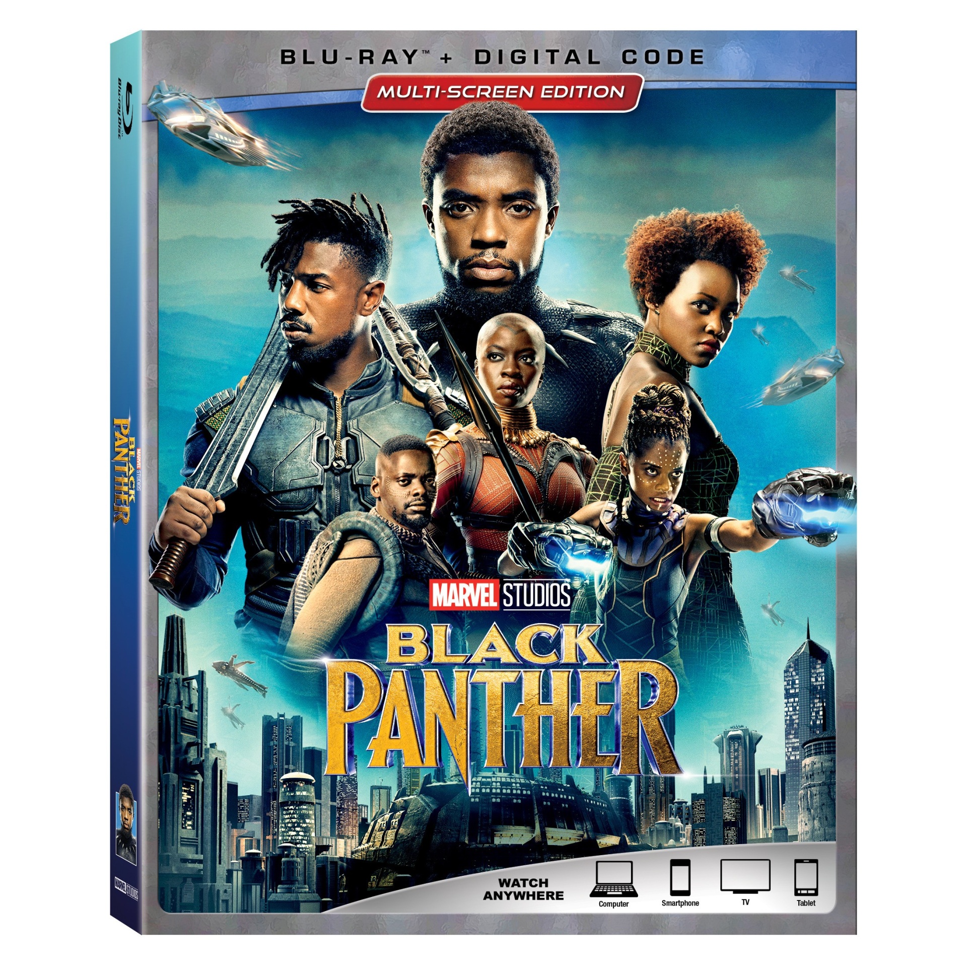 slide 1 of 1, Marvel Black Panther (Blu-ray + Digital), 1 ct