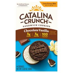 Catalina Crunch Sandwich Cookies, Chocolate Vanilla, 5.92 oz