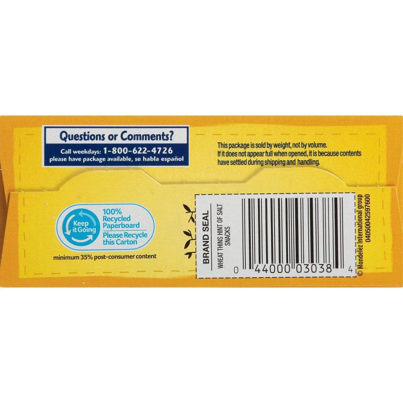slide 13 of 18, Wheat Thins Hint of Salt Low Sodium Whole Grain Wheat Crackers - 8.5oz, 8.5 oz