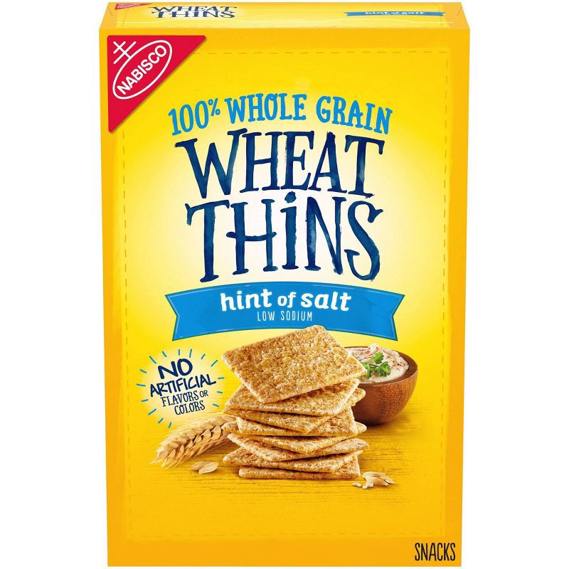 slide 1 of 18, Wheat Thins Hint Of Salt Low Sodium Whole Grain Snacks - 8.5oz, 8.5 oz