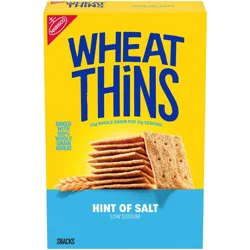 Wheat Thins Hint of Salt Low Sodium Whole Grain Wheat Crackers - 8.5oz