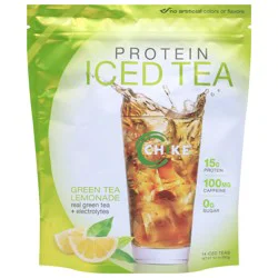 Chike Iced Tea, Protein, Green Tea Lemonade