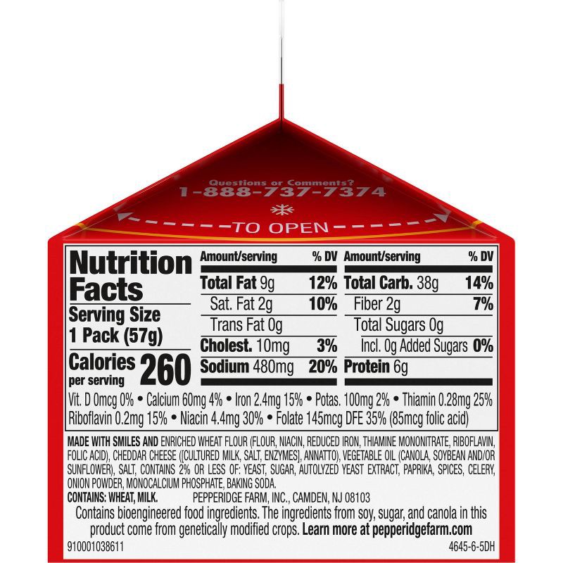 slide 2 of 5, Goldfish Holiday Cheddar Crackers Carton - 2oz, 2 oz