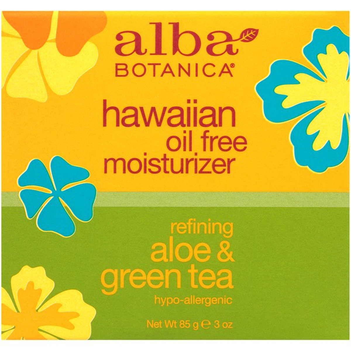 slide 1 of 1, Alba Botanica Aloe & Green Tea Hawaiian Oil Free Moisturizer, 3 oz