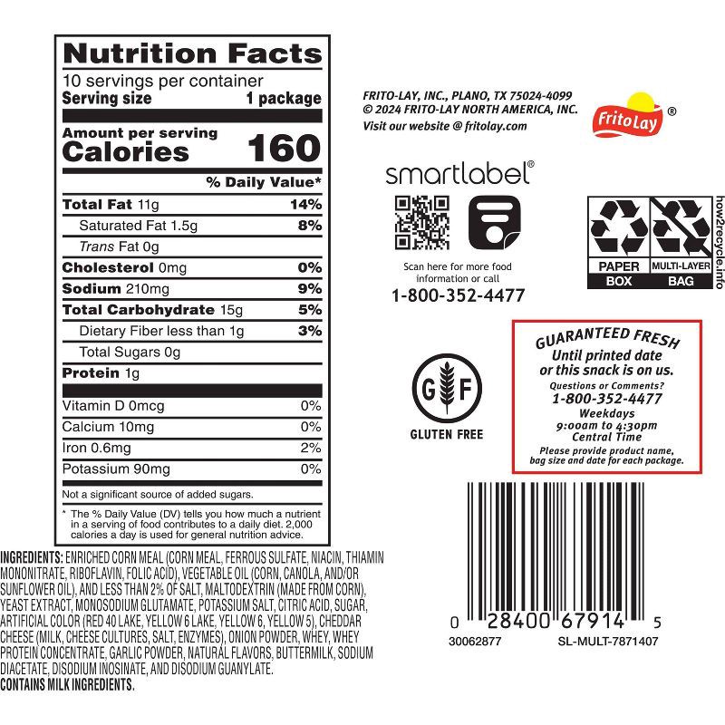 slide 10 of 11, Cheetos Snack Pack Flamin' Hot Cheese Flavored Snacks Multipack- 10ct/10oz, 10 ct; 10 oz