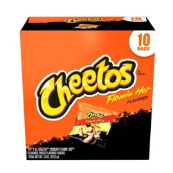 Cheetos Snack Pack Flamin' Hot Cheese Flavored Snacks Multipack- 10ct/10oz