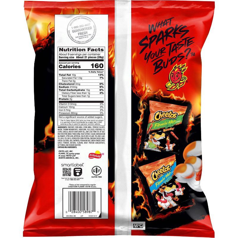 slide 2 of 7, Cheetos XXTRA Flamin' Hot Crunchy Cheese Flavored Snacks - 8.5oz, 8.5 oz