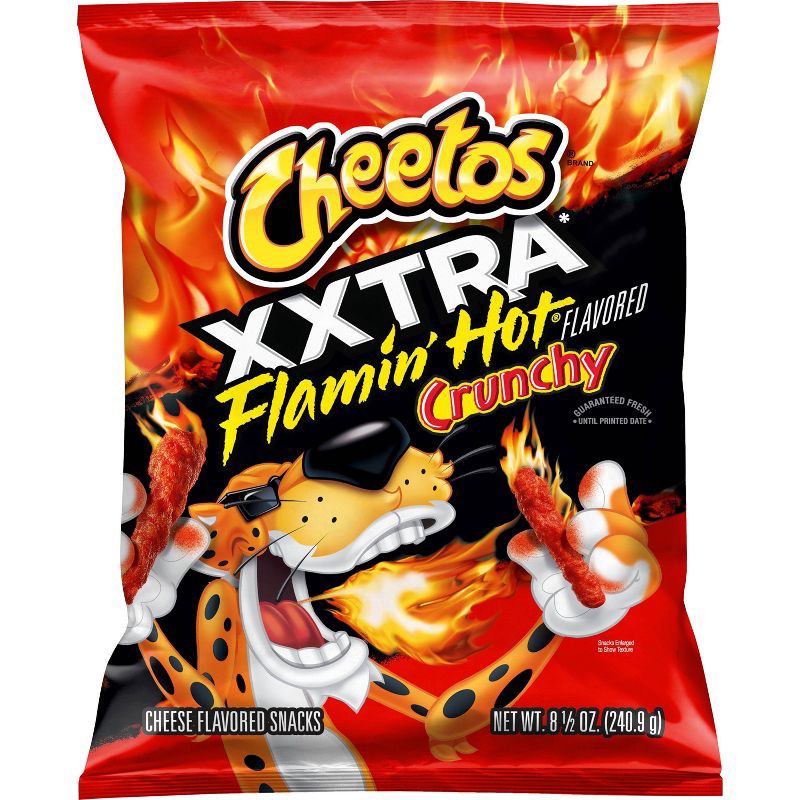 slide 1 of 7, Cheetos XXTRA Flamin' Hot Crunchy Cheese Flavored Snacks - 8.5oz, 8.5 oz